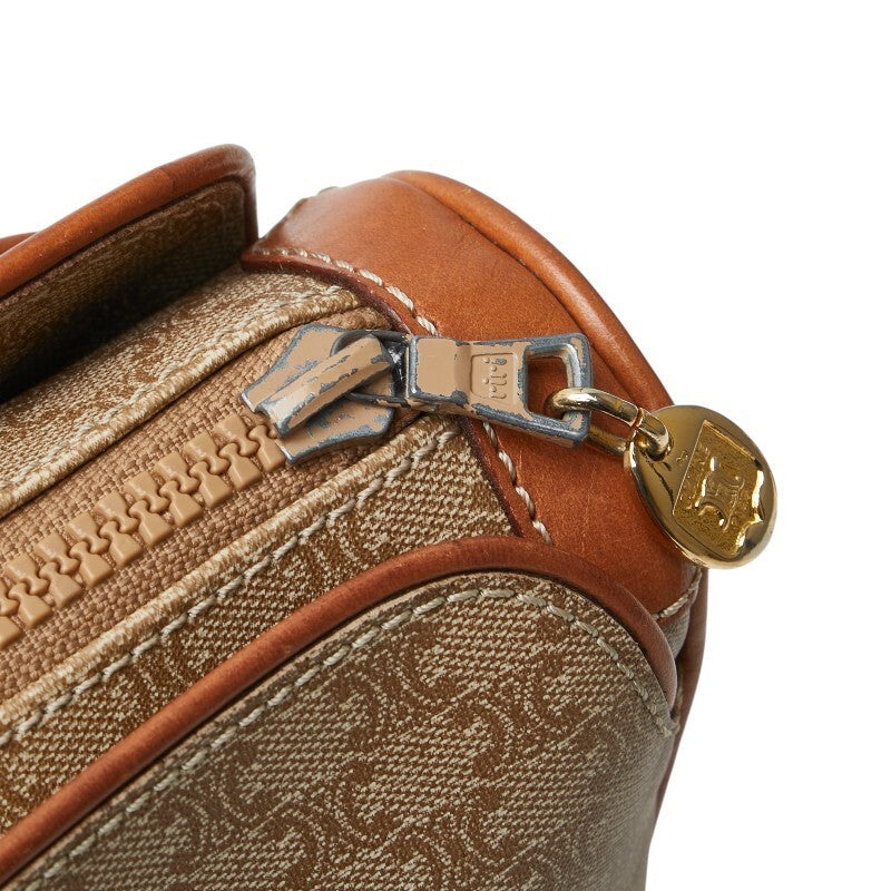 Celine Macadam Handbag Tote Bag - Beige Brown, PVC Leather