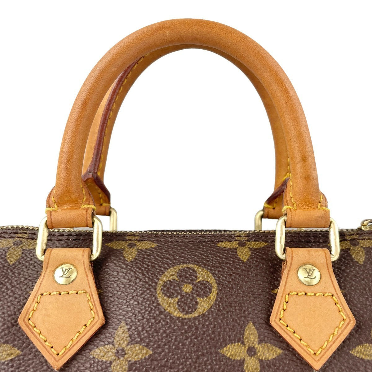 Louis Vuitton Mini Speedy Handbag - Brown, Canvas- מגיע עם המנעול!