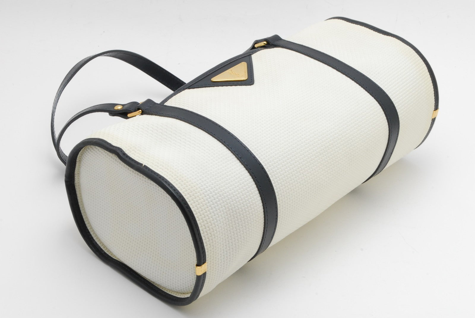 Saint Laurent Yves Hand Shoulder Bag - White, PVC Leather