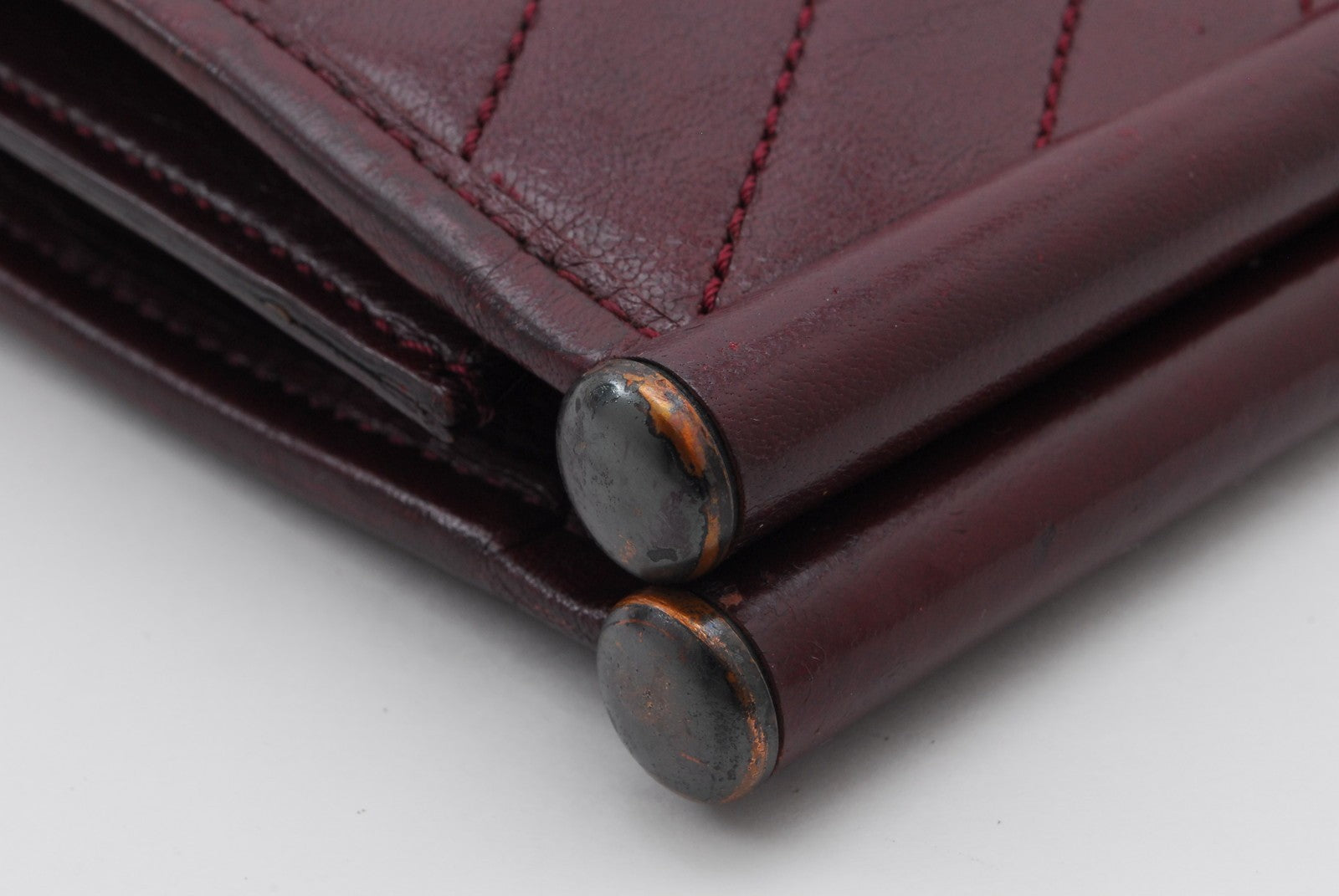 Saint Laurent Yves Clutch Bag - Red Bordeaux, Leather