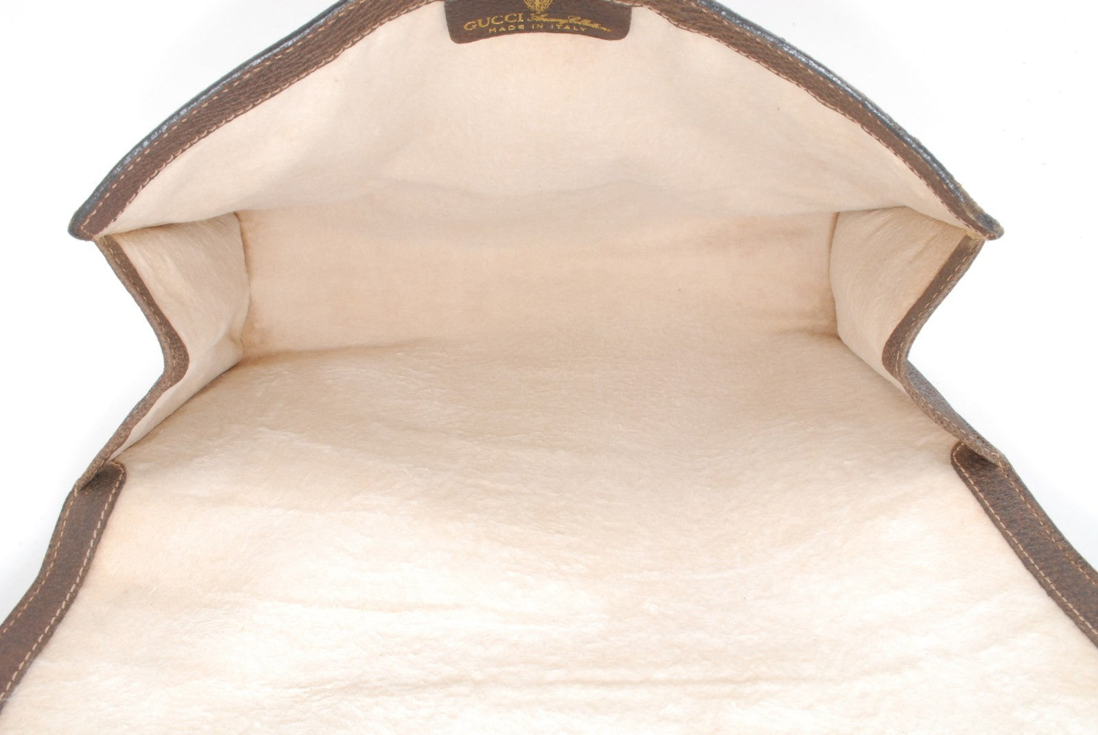 Gucci GG Supreme Web Clutch - Beige, PVC Leather