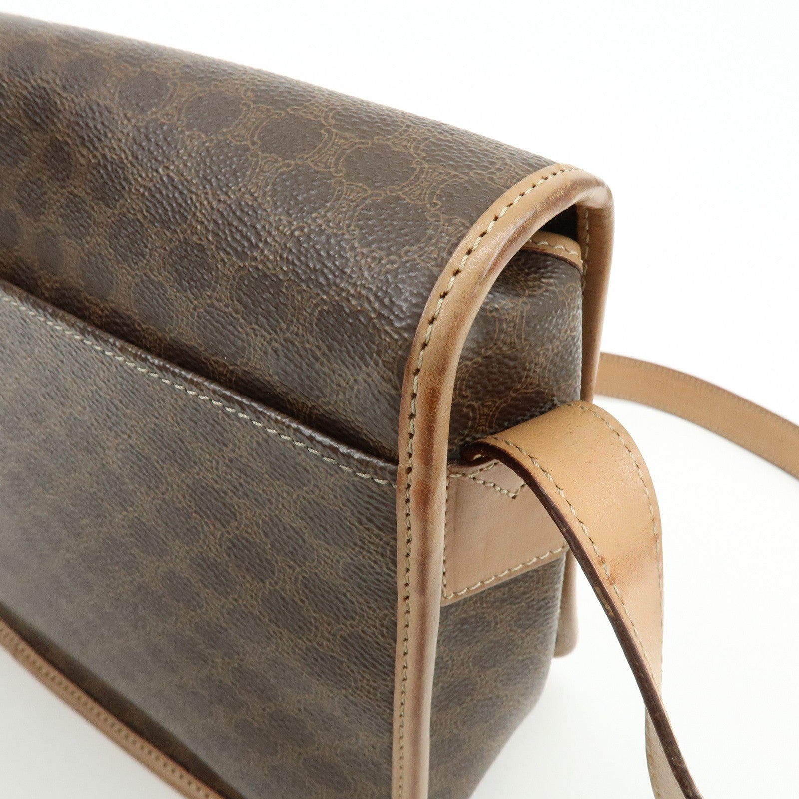 Celine Macadam Shoulder Bag - Brown, PVC Leather