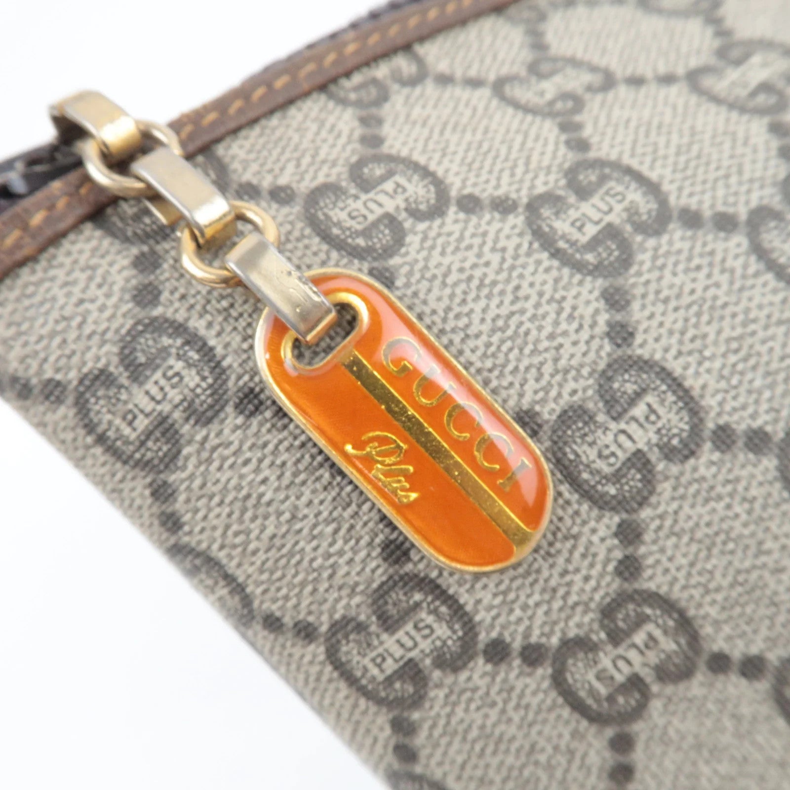 Gucci Old Gucci Clutch Bag - Beige, Brown, GG Plus Leather