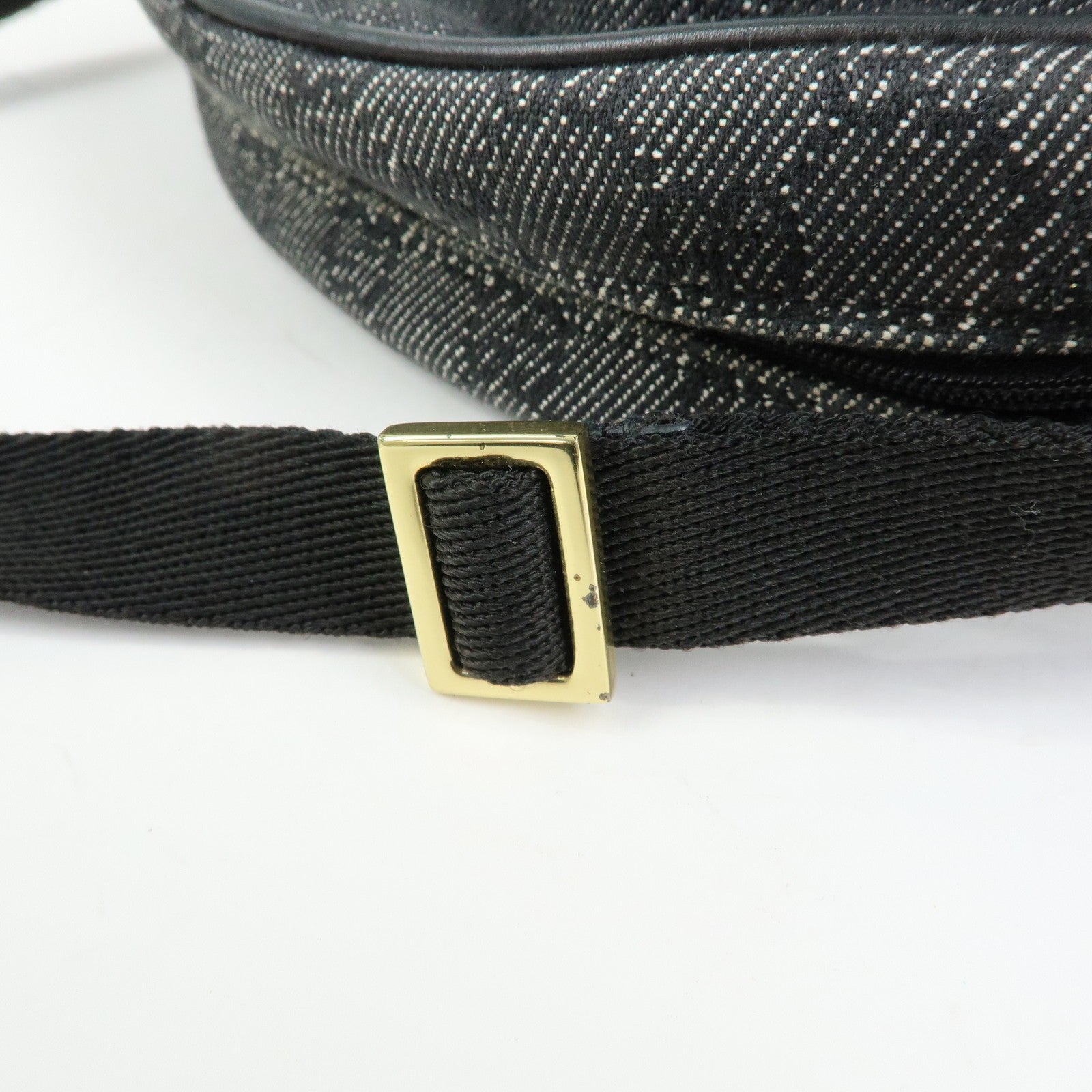 Gucci Shoulder Bag - Black, GG Denim and Leather