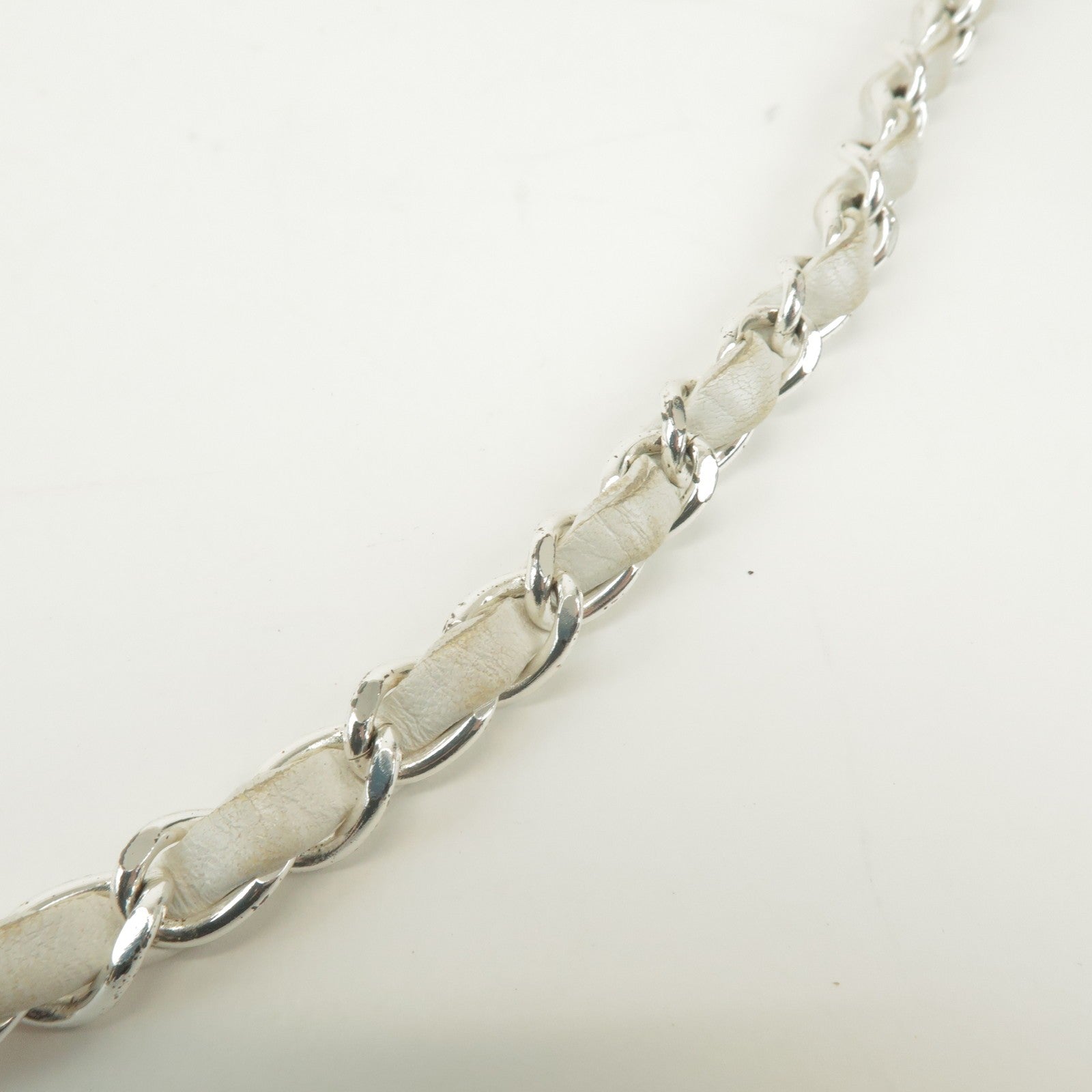 Chanel Matelasse Chain Shoulder Bag - White, Lamb Skin