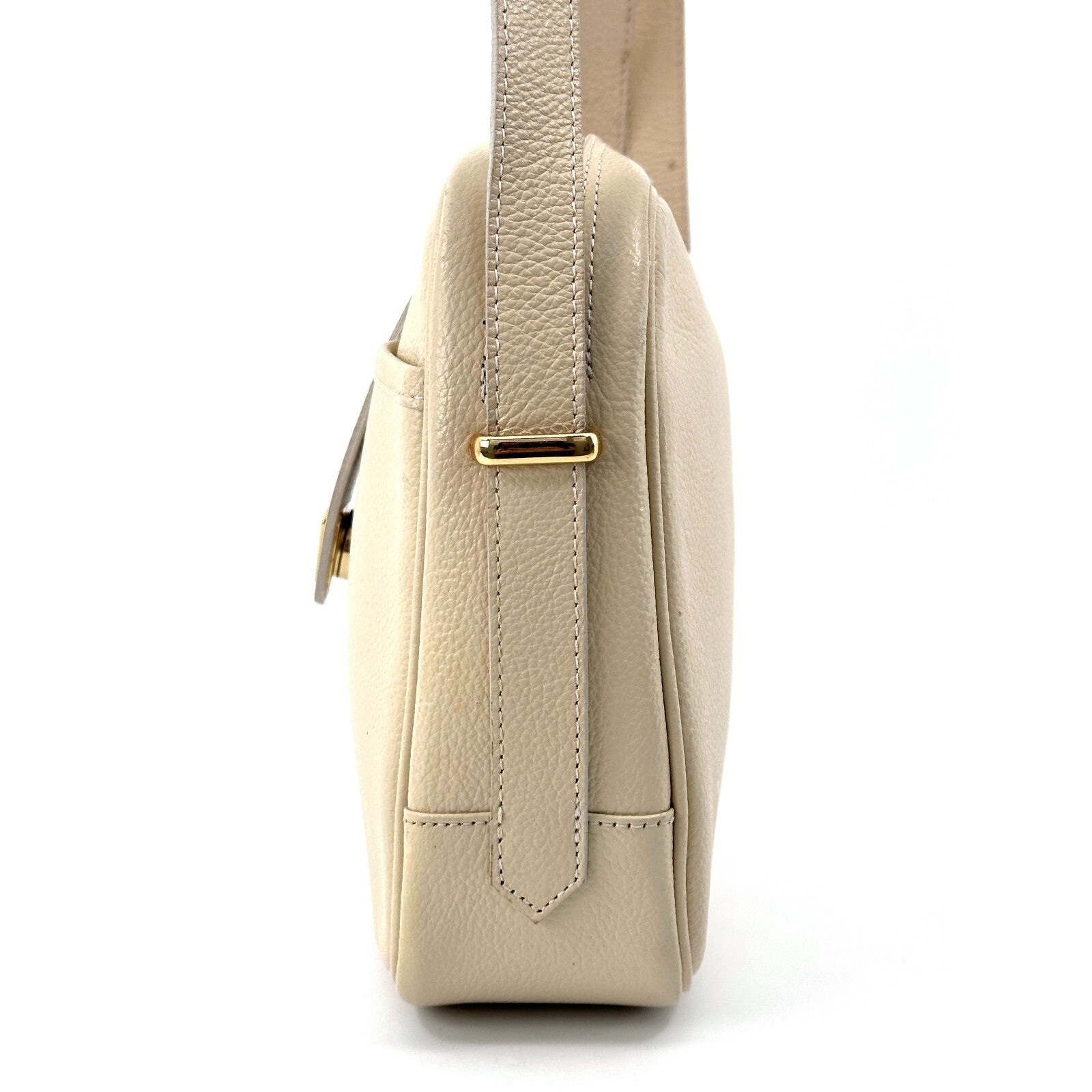 Saint Laurent Yves Shoulder Bag - Ivory, Leather