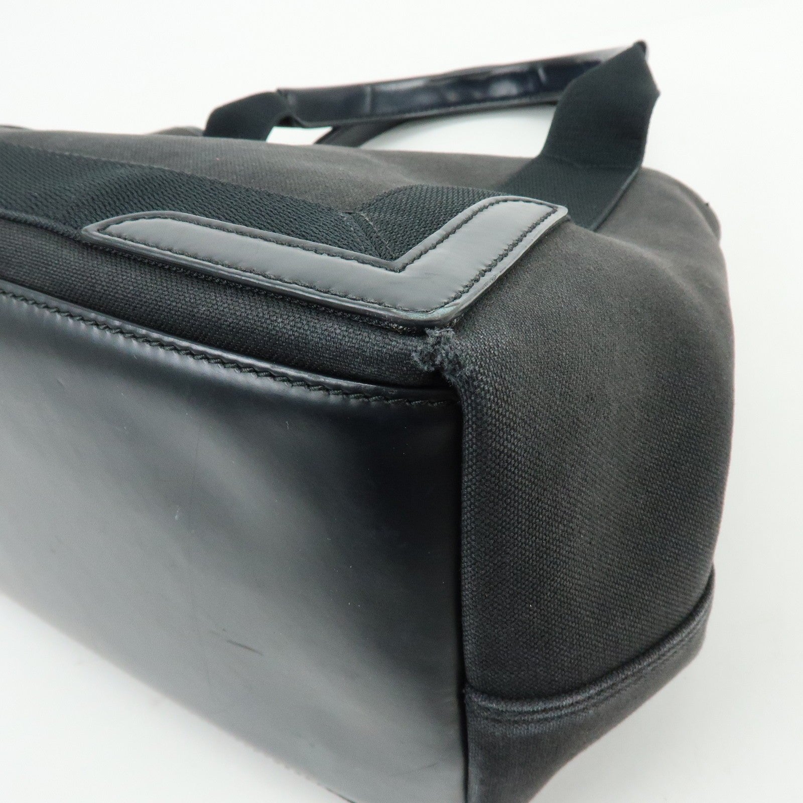 Balenciaga Tote Bag - Black, Canvas, Leather- מגיע עם הארנק