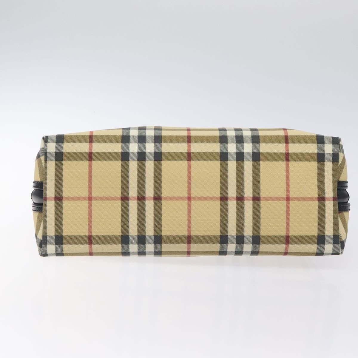 Burberry Nova Check Handbag - Beige/Silver, PVC Leather