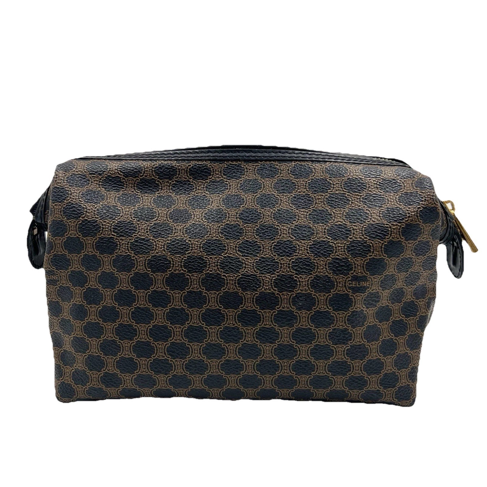 Celine Macadam Cosmetics Pouch - Black, PVC