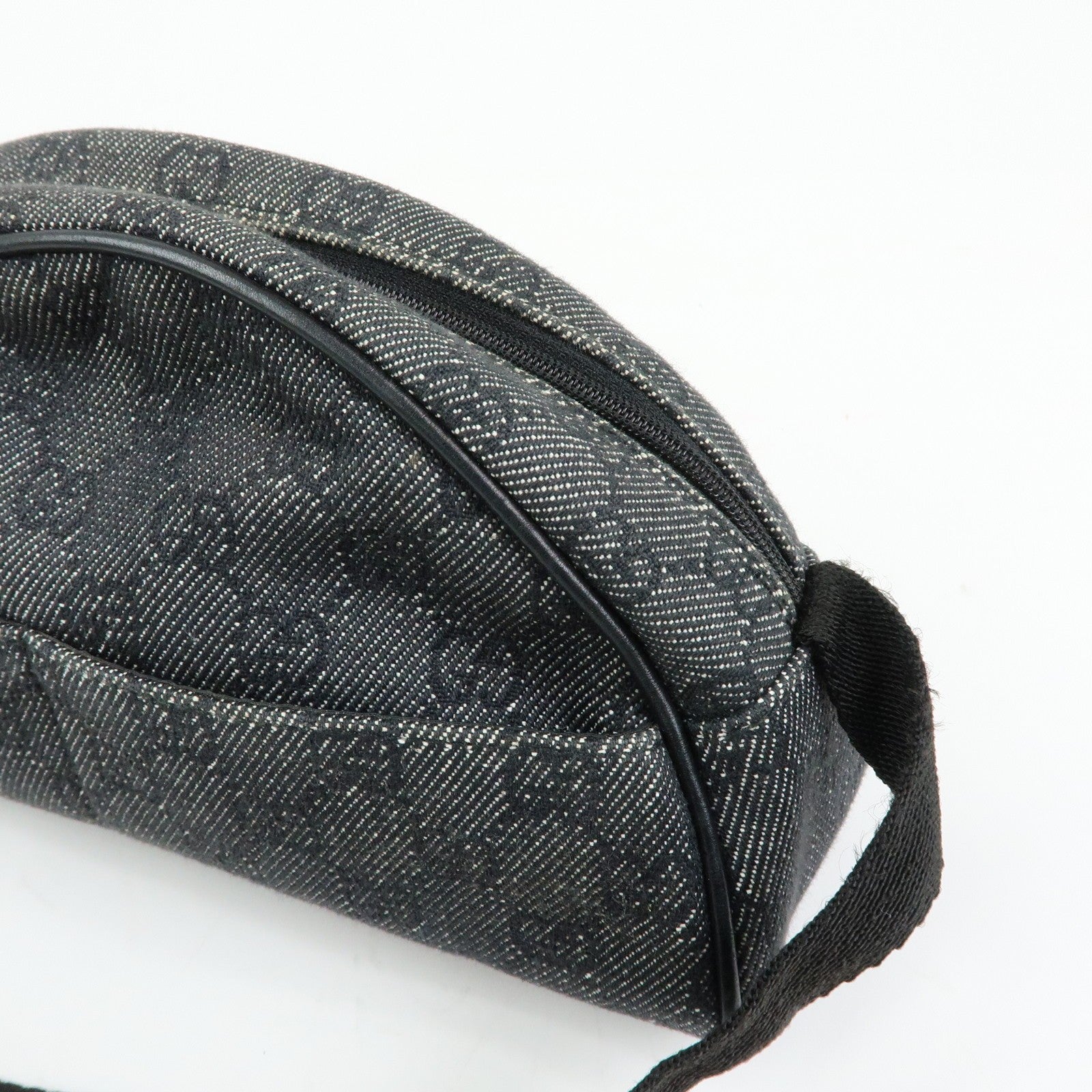 Gucci Shoulder Bag - Black, GG Denim and Leather
