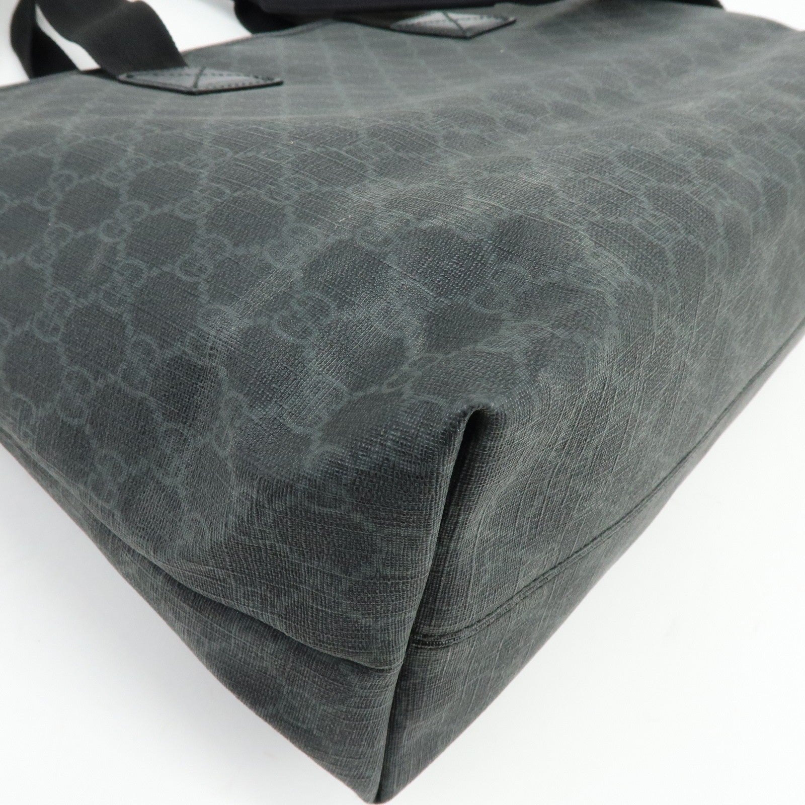 GUCCI GG Supreme 2Way Bag Hand Bag Shoulder Bag Black