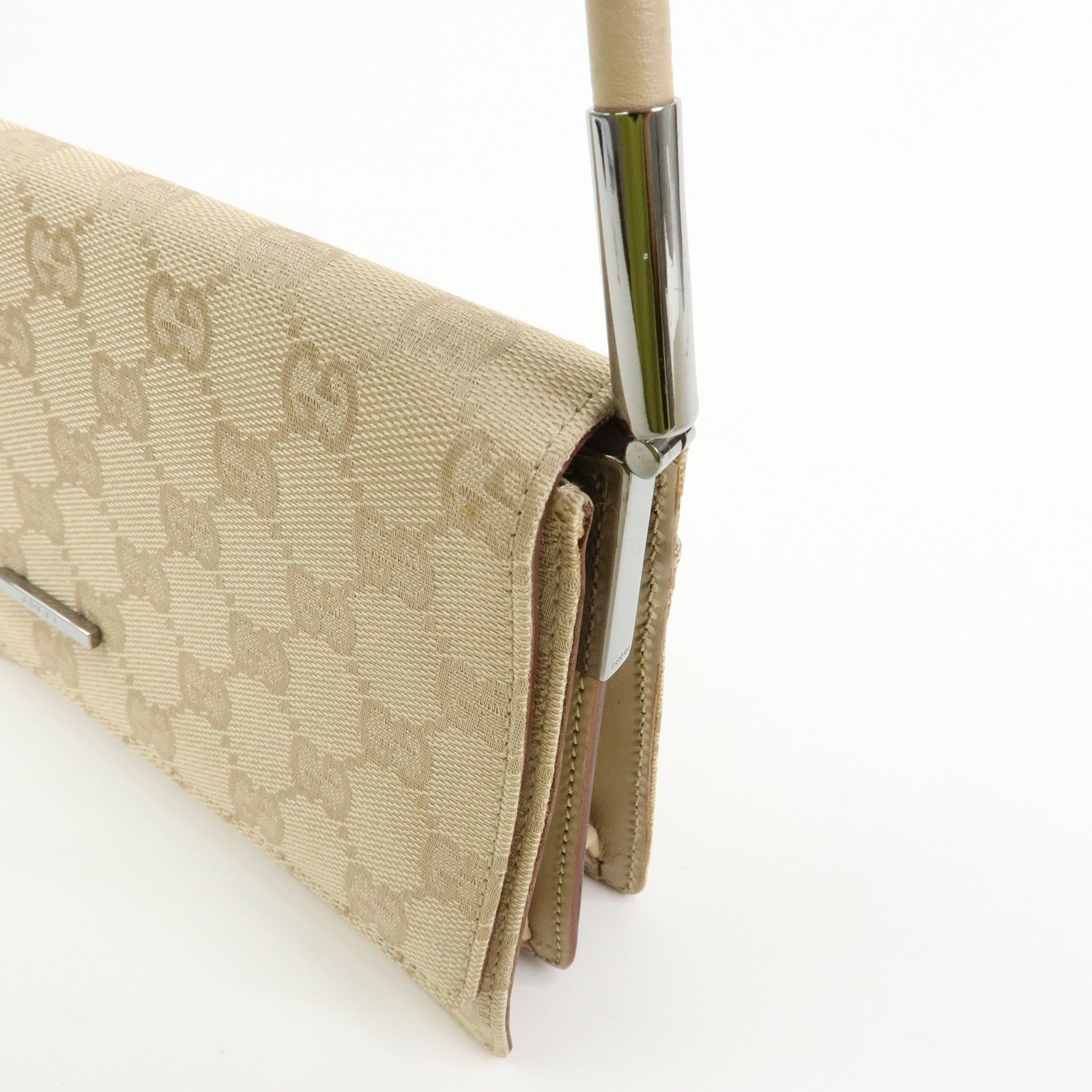 Gucci Shoulder Bag - Beige, Canvas Leather