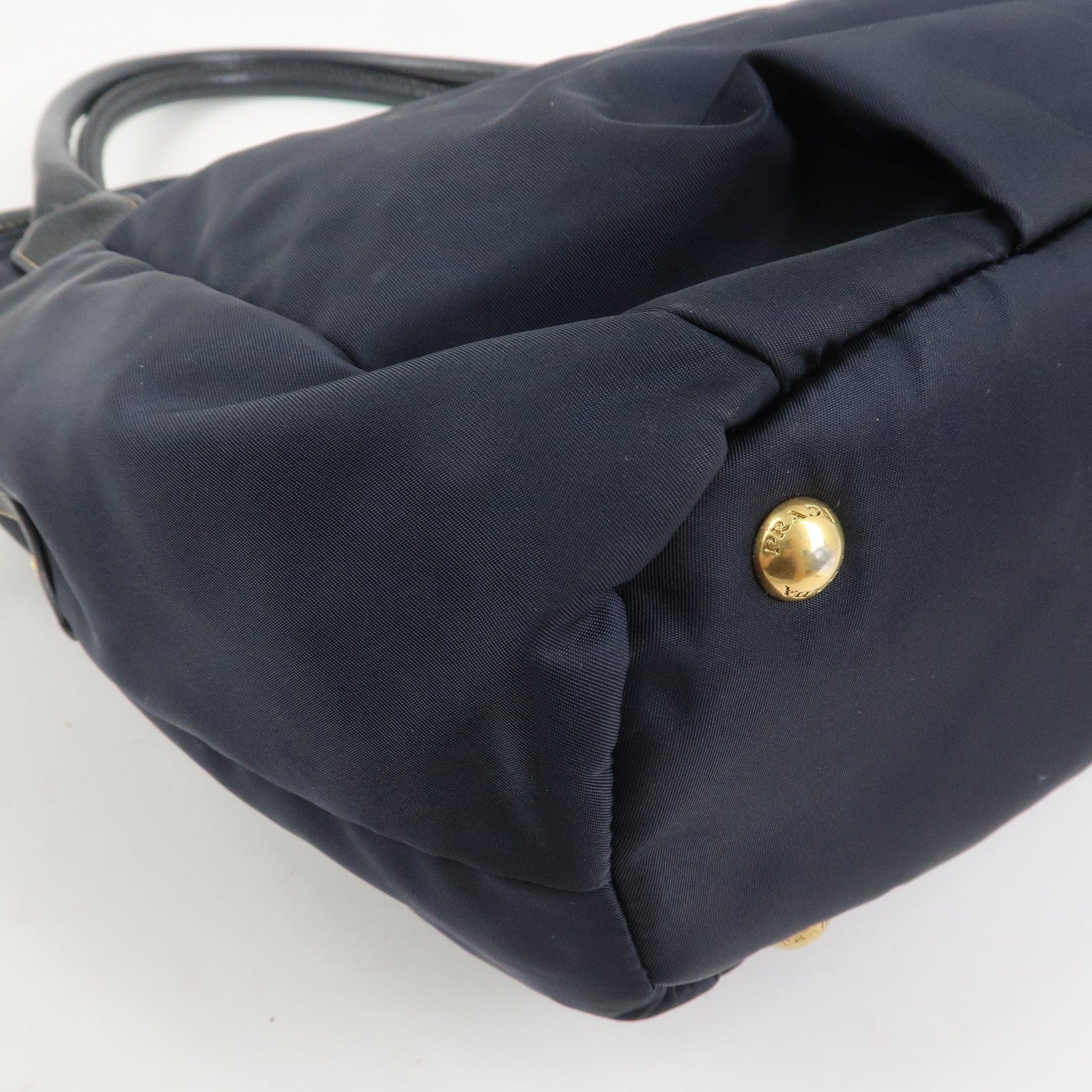 Prada 2Way Bag - Navy, Nylon and Leather
