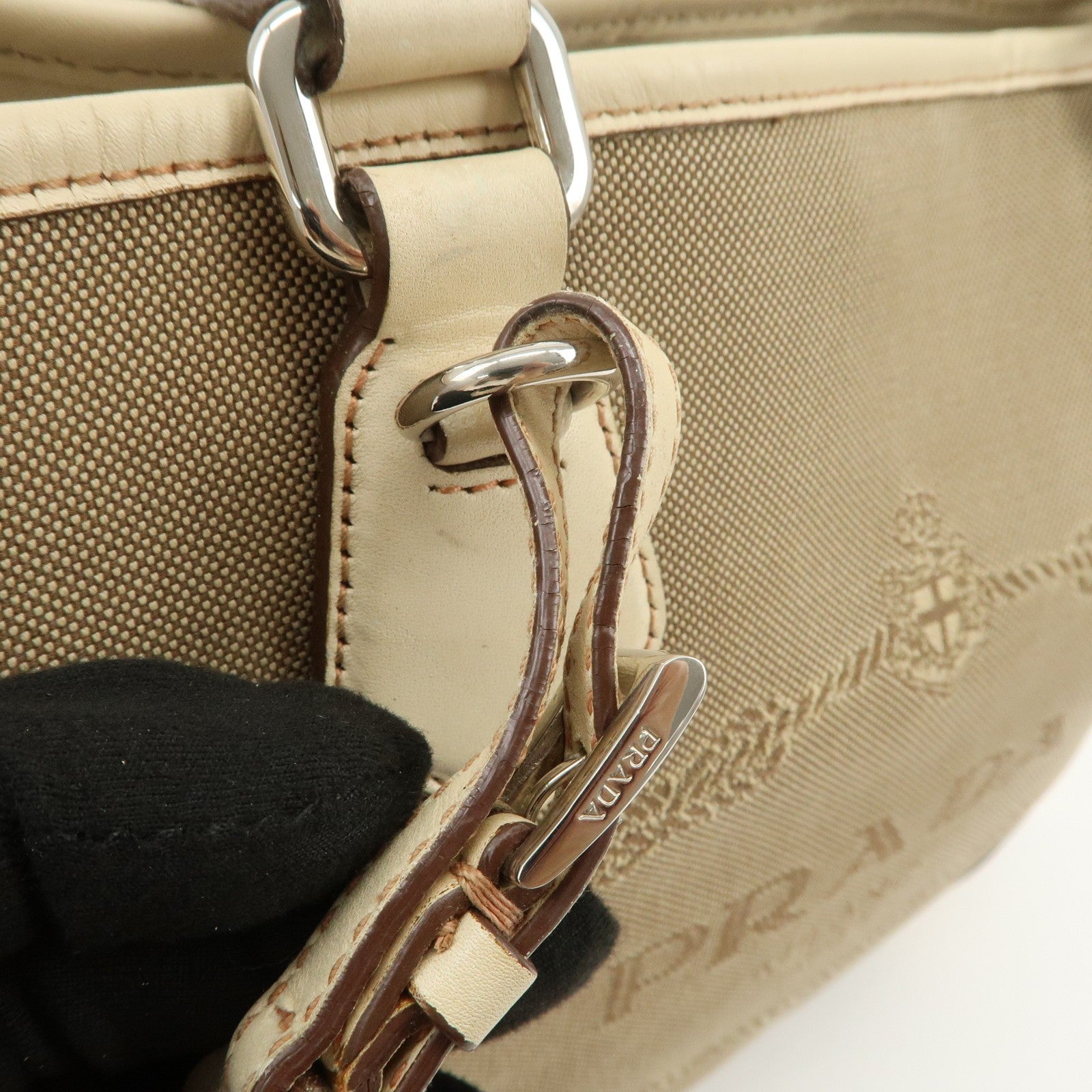 Prada Shoulder Bag - Beige, Leather