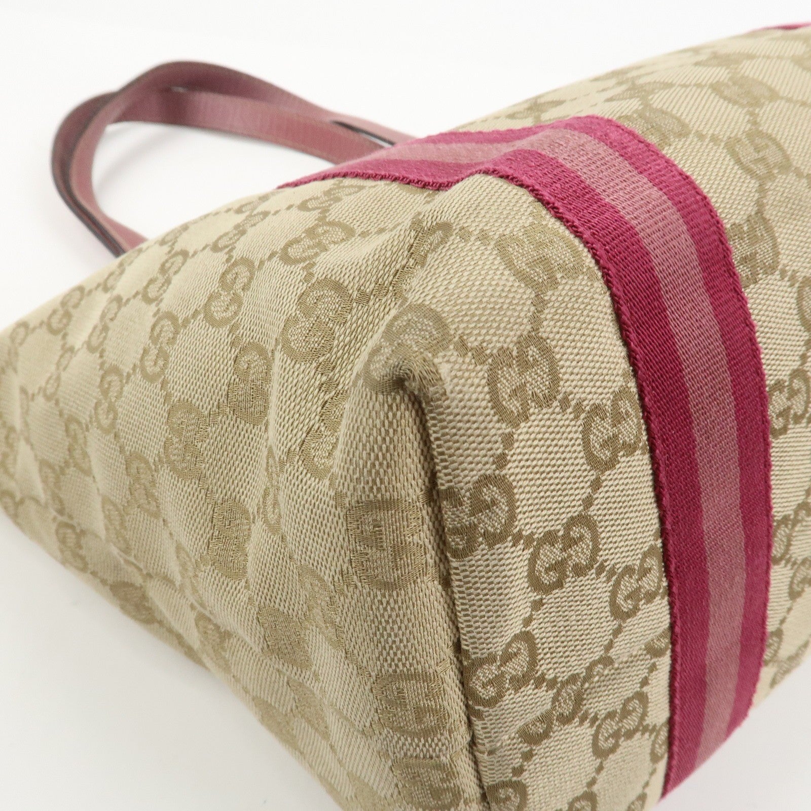 Gucci Tote Bag - Beige Pink, GG Canvas Leather