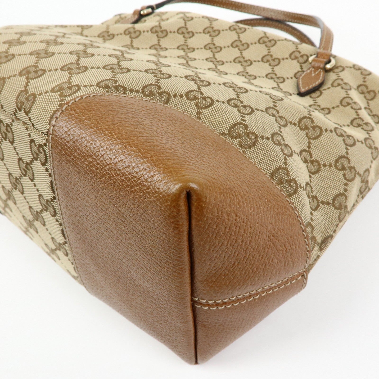 Gucci Hand Bag - Beige, Canvas Leather