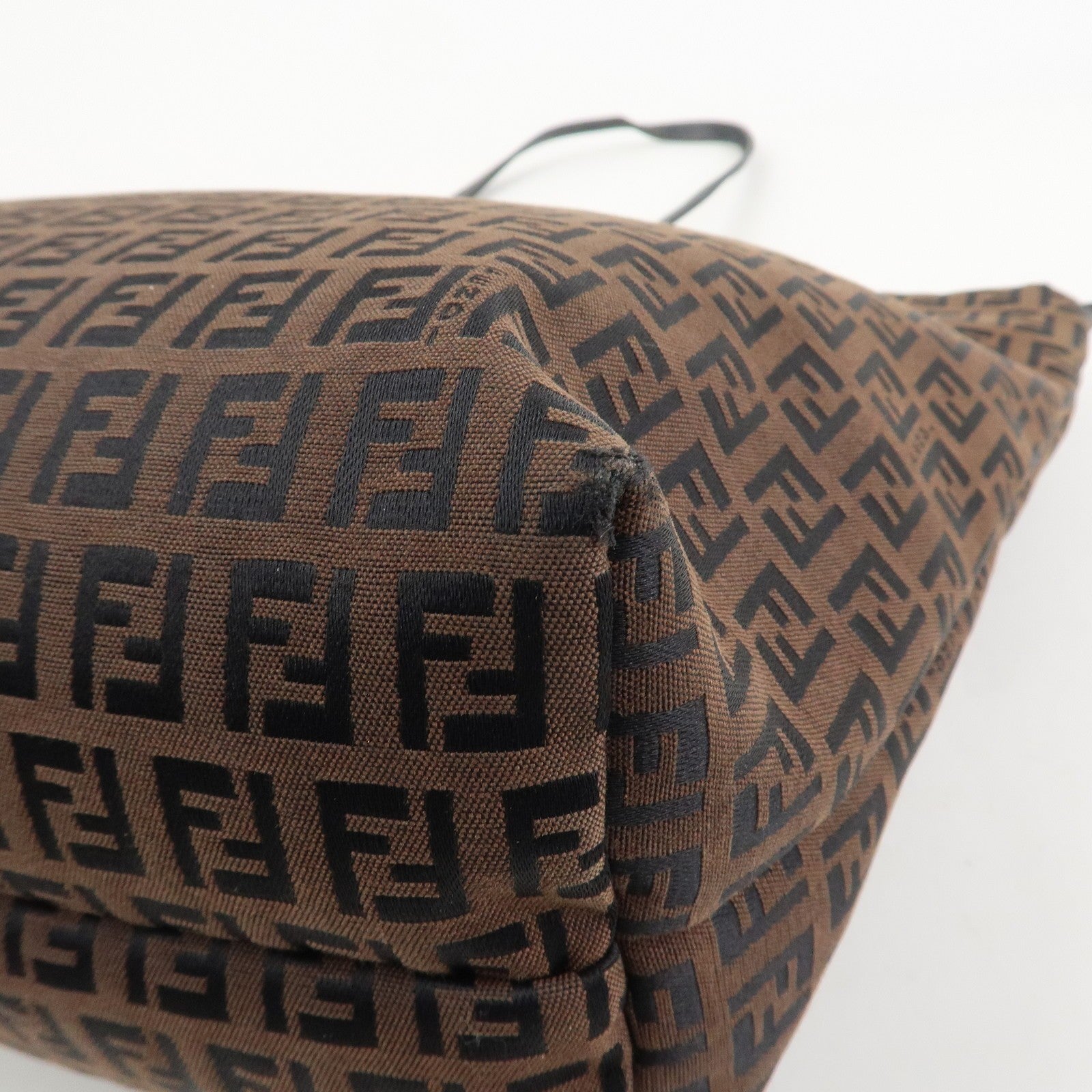 Fendi Zucchino Tote Bag - Brown, Canvas and Leather