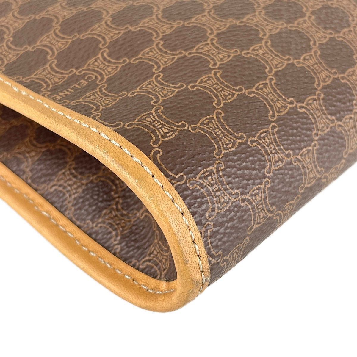 Celine Macadam Clutch Bag - Brown, Leather PVC
