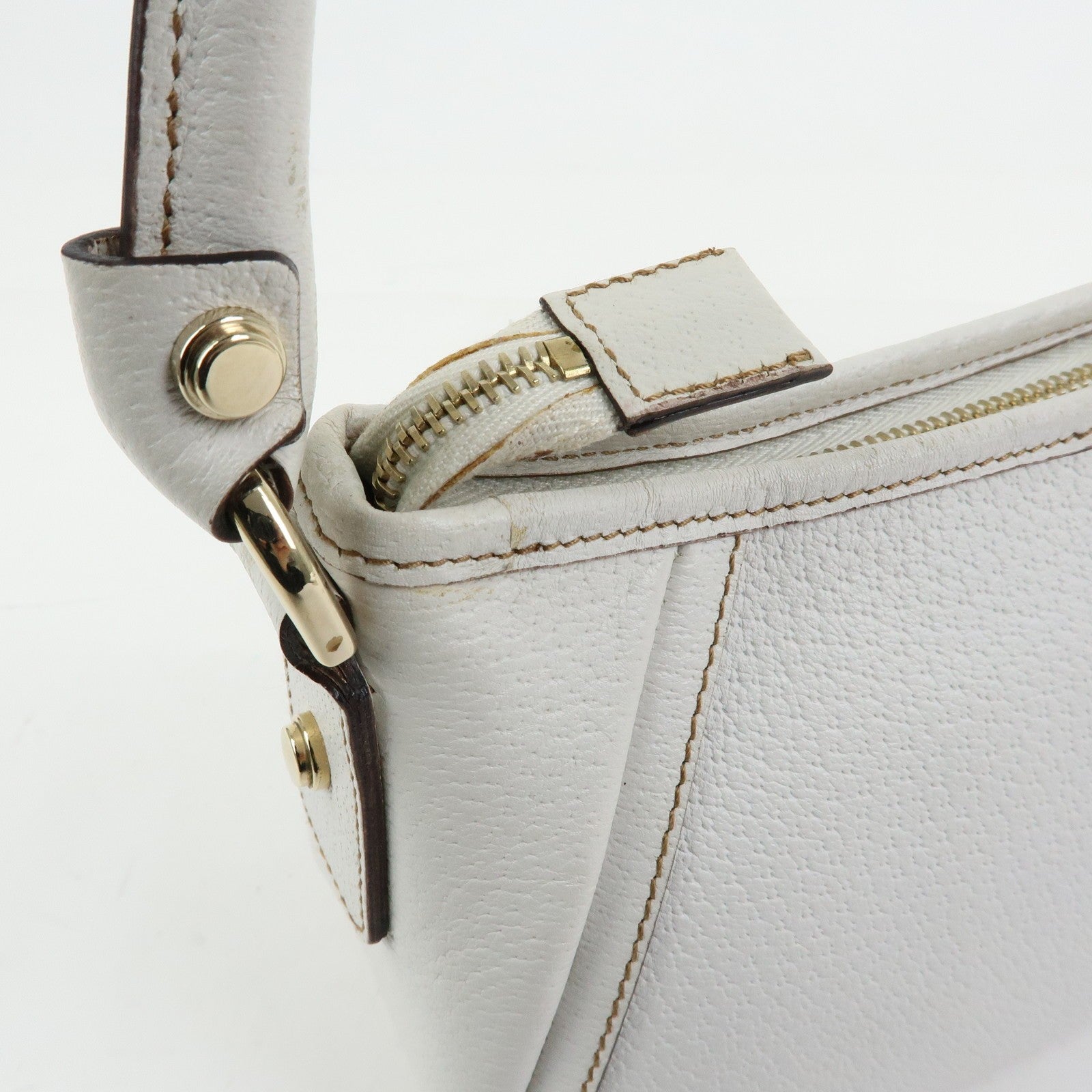 Gucci Abbey Shoulder Bag - White, Leather