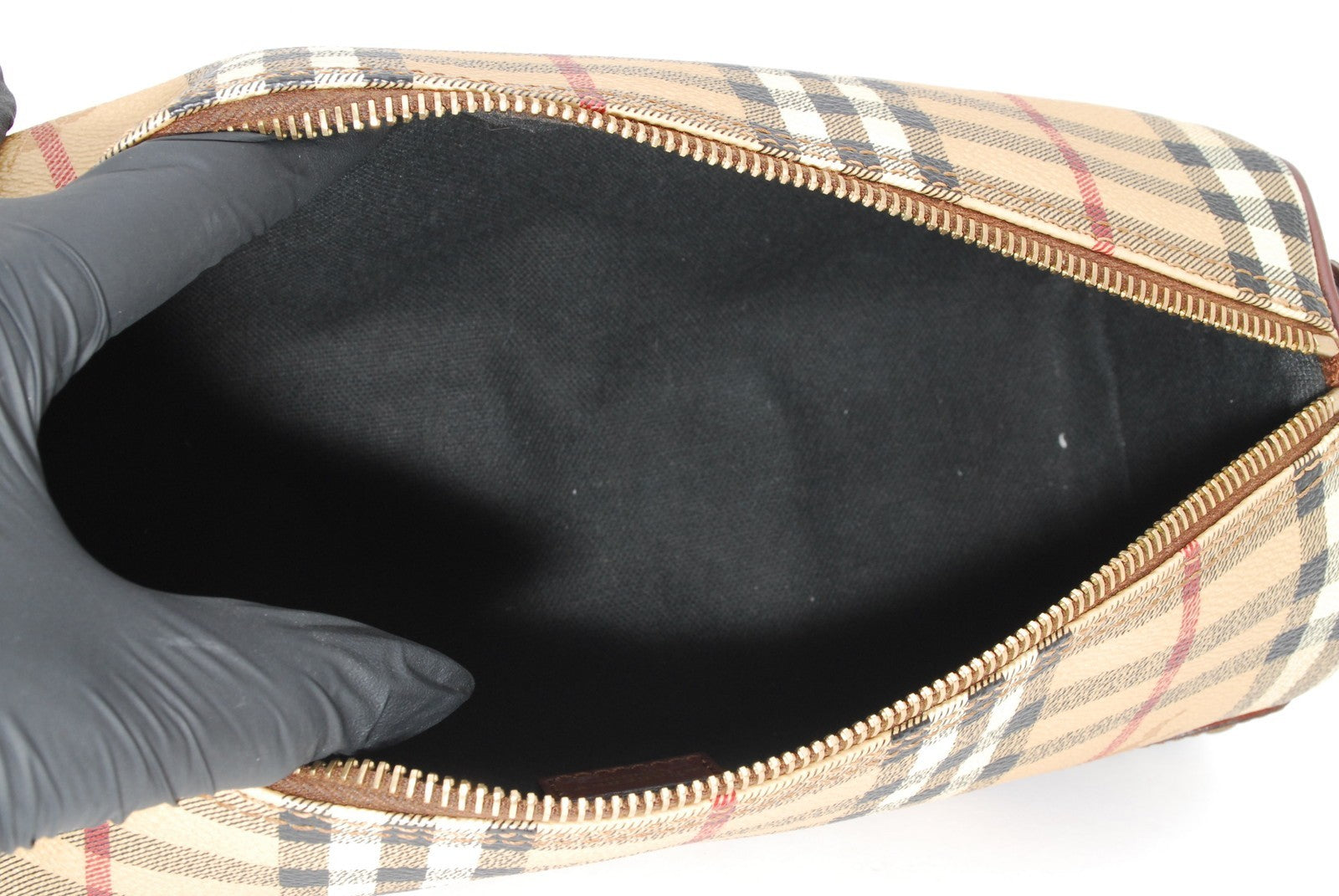 Burberry Nova Check Shadow Horse Shoulder Hand Bag - Beige, PVC Leather