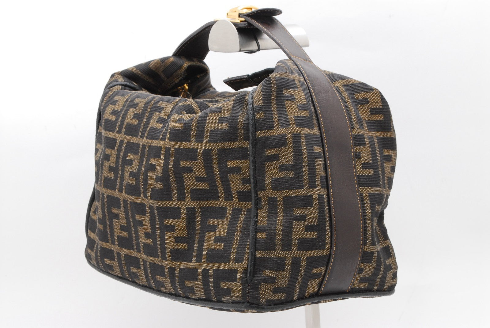 Fendi zucca Vanity Handbag - Brown, Nylon Canvas