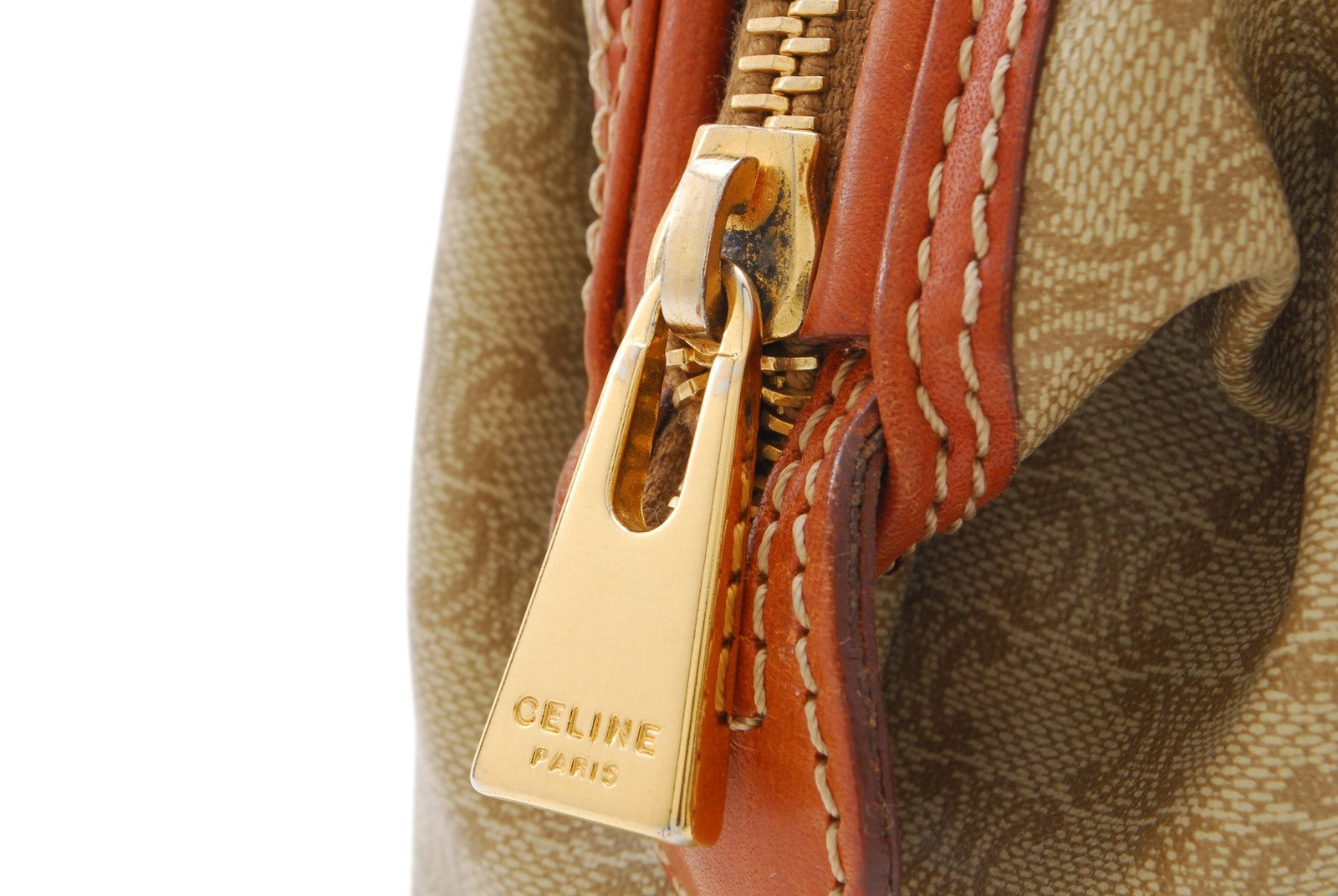 Celine C Charm Clutch Bag - Beige, PVC Leather