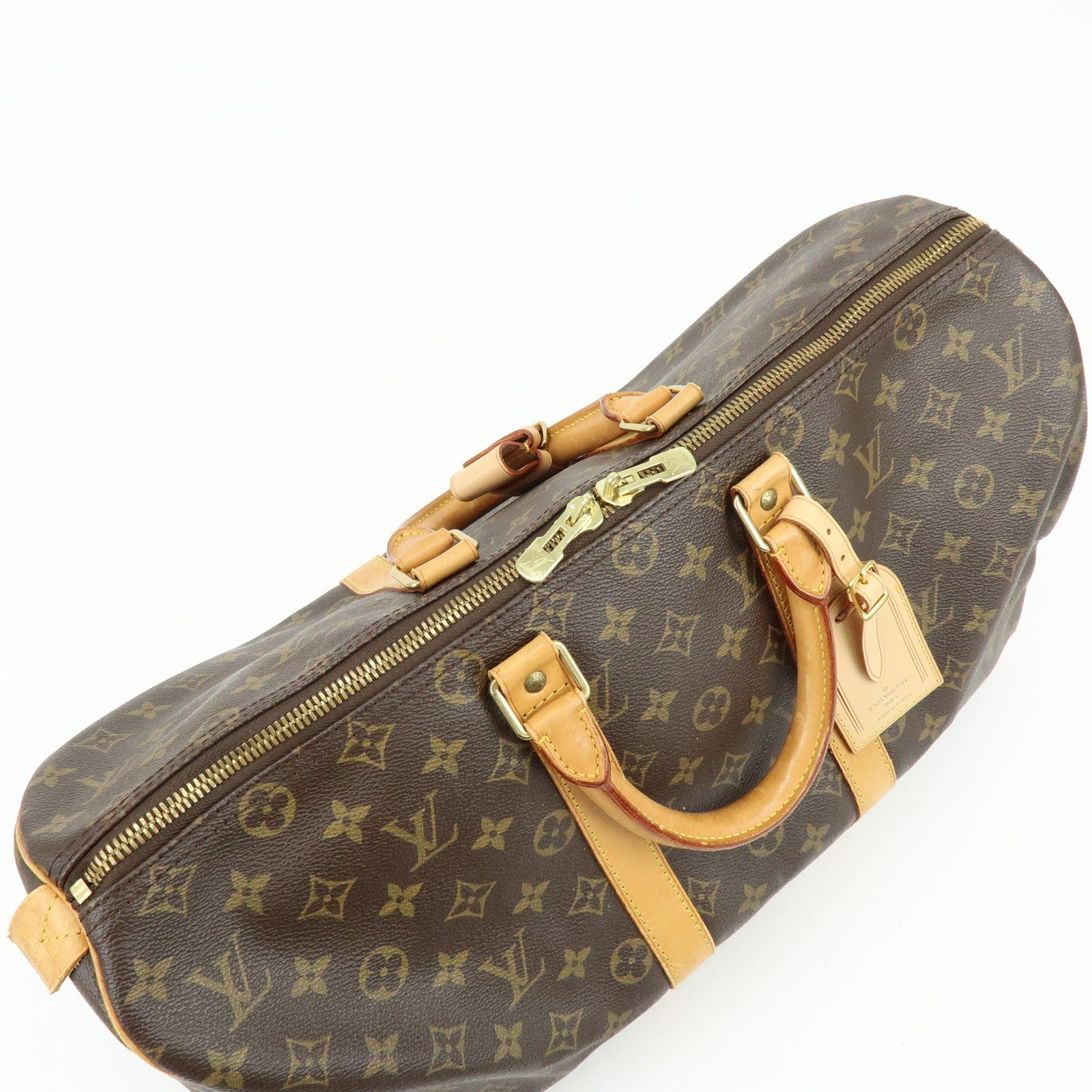 Louis Vuitton Monogram Keep All 45 Boston Bag - Brown, Monogram Canvas