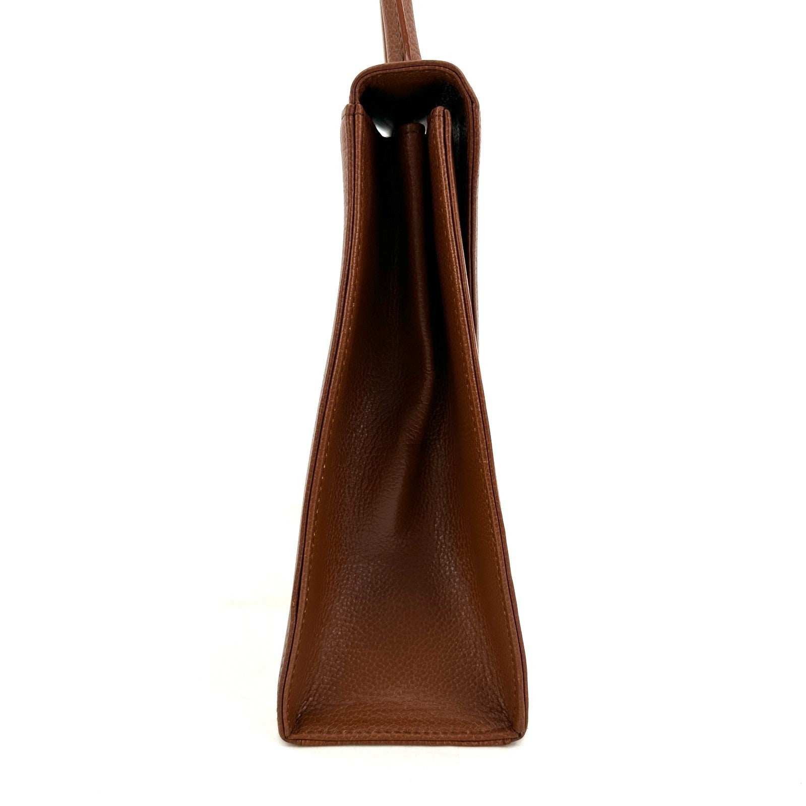 Saint Laurent Stitch Cassandra Handbag - Brown, Leather