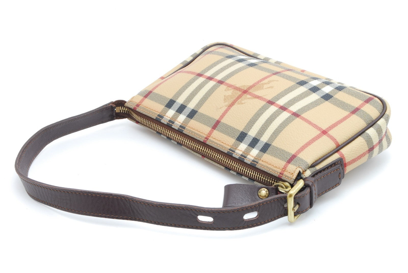 Burberry Nova Check Shoulder Bag - Beige, Canvas and Leather