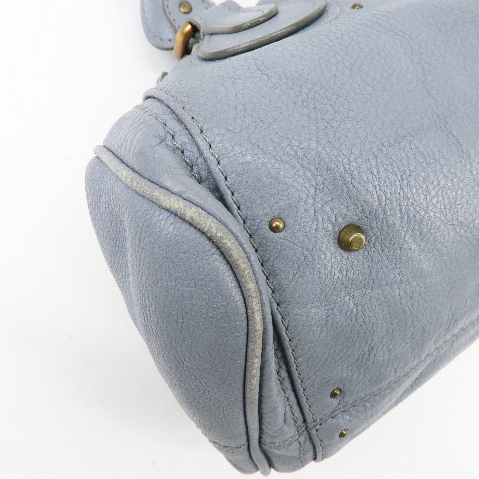 Chloe Paddington Hand Bag - Gray, Leather