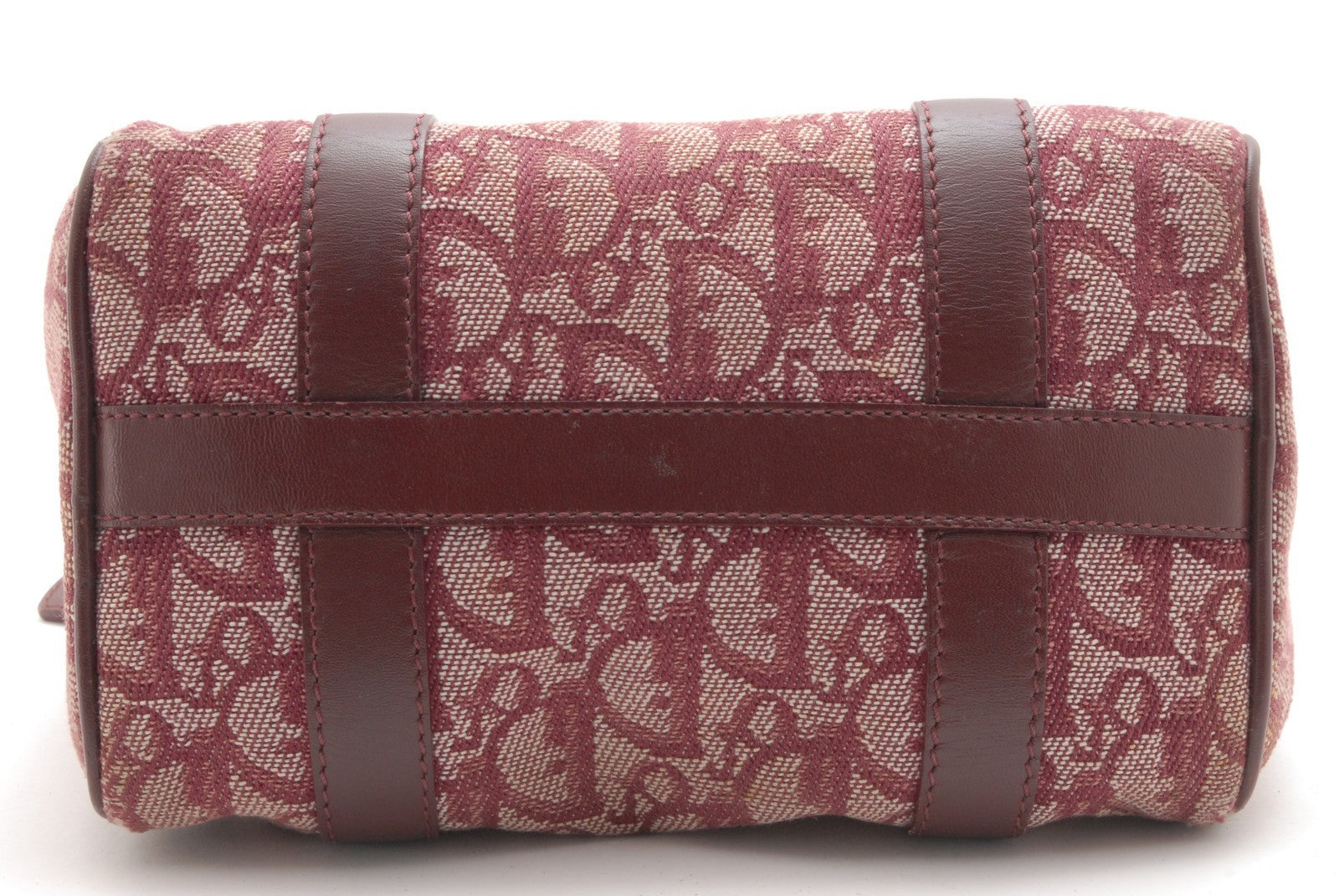 Christian Dior Trotter Handbag - Bordeaux, Canvas and Leather