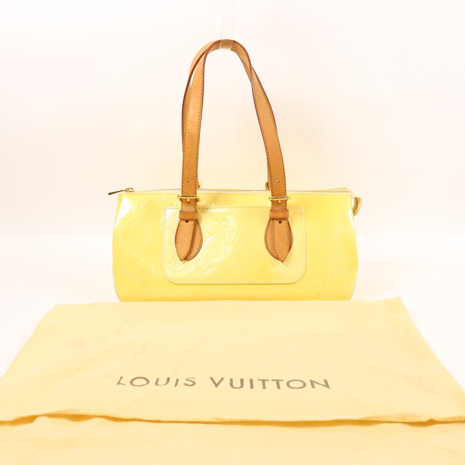 Louis Vuitton LV GHW Rosewood Avenue Shoulder Bag - Yellow, Patent Leather