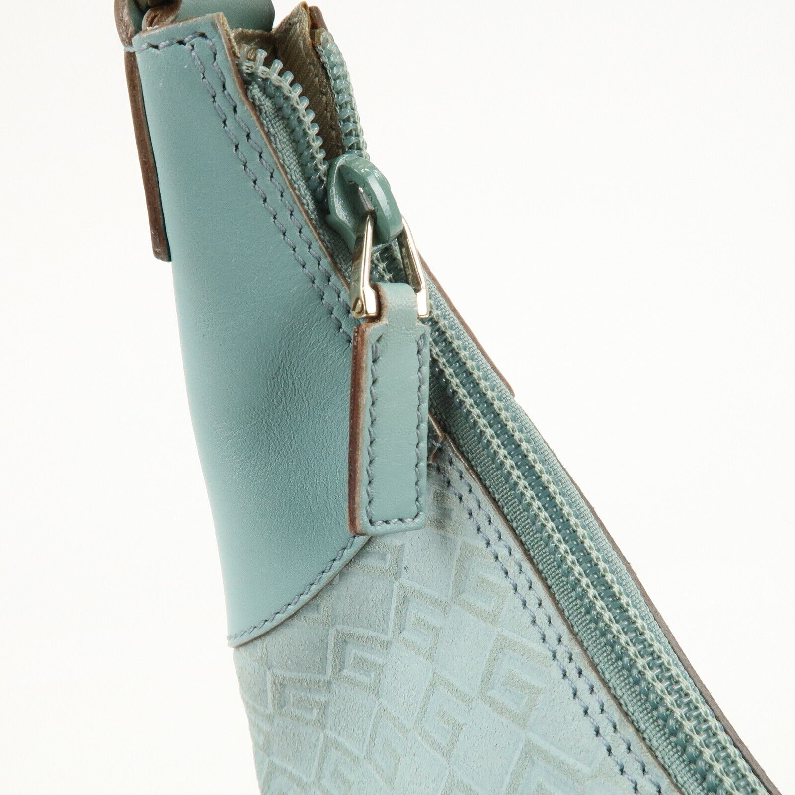 Gucci Shoulder Bag - Light Blue, Suede, Leather