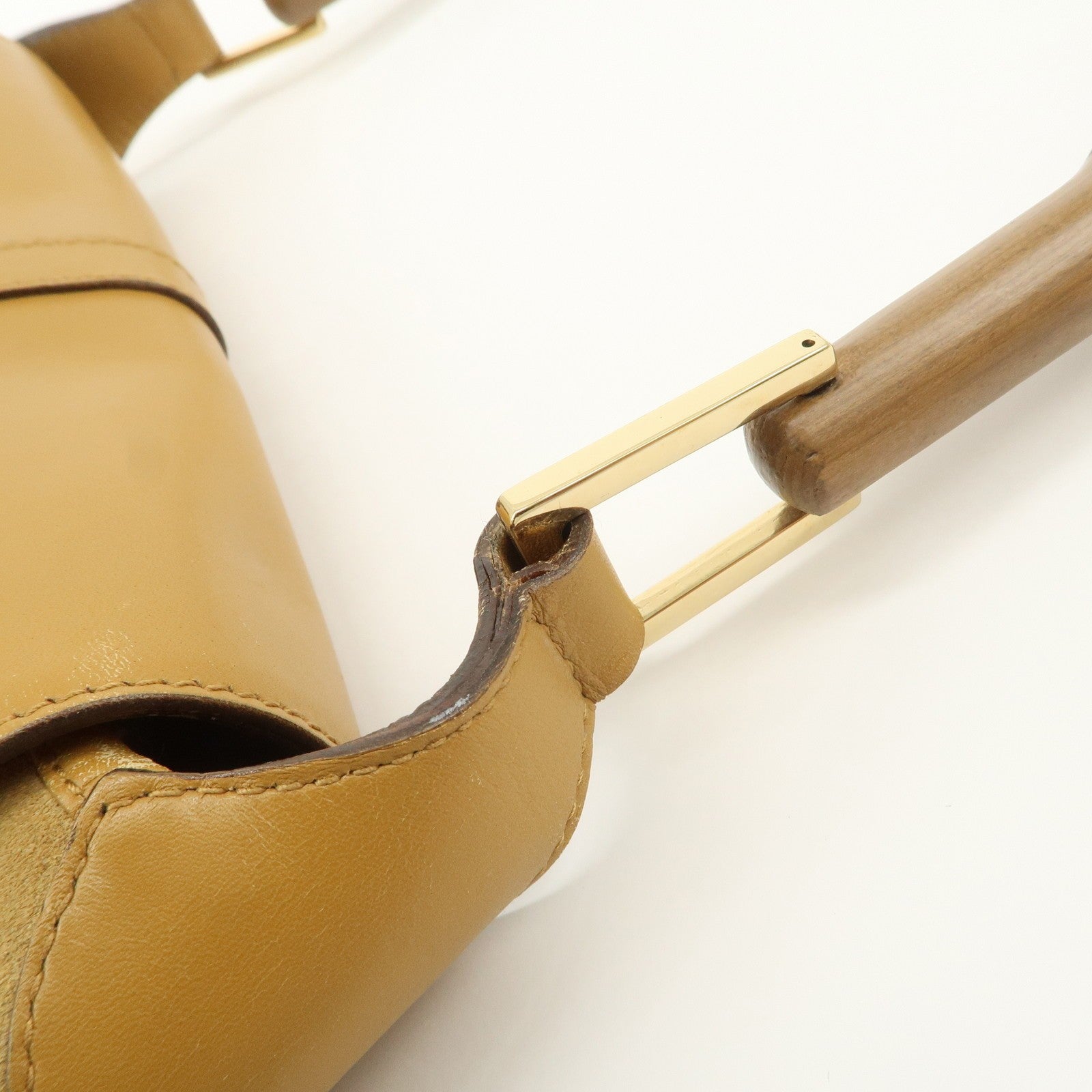 Gucci Shoulder Bag - Yellow Beige, Suede Leather