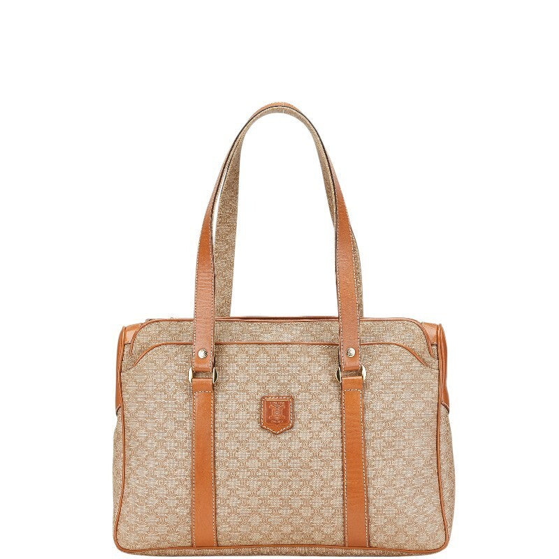 Celine Macadam Handbag Tote Bag - Beige Brown, PVC Leather