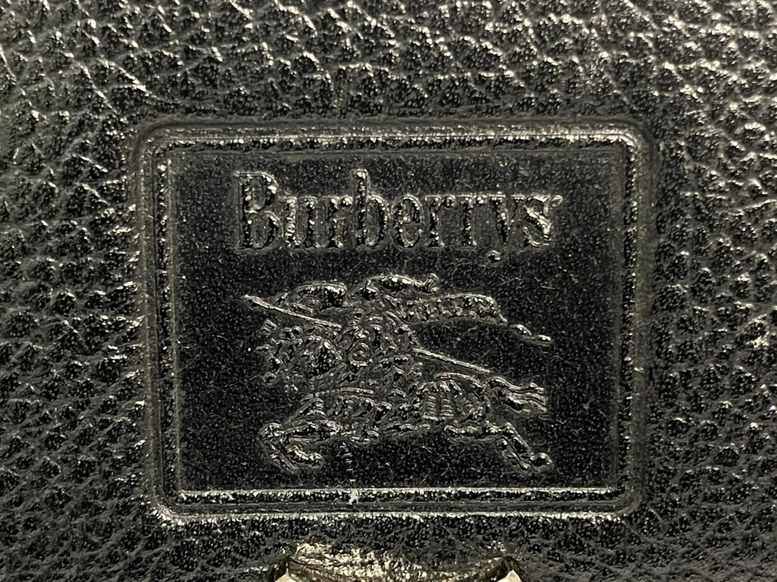 Burberry Vintage Hand Tote Bag - Black, Leather