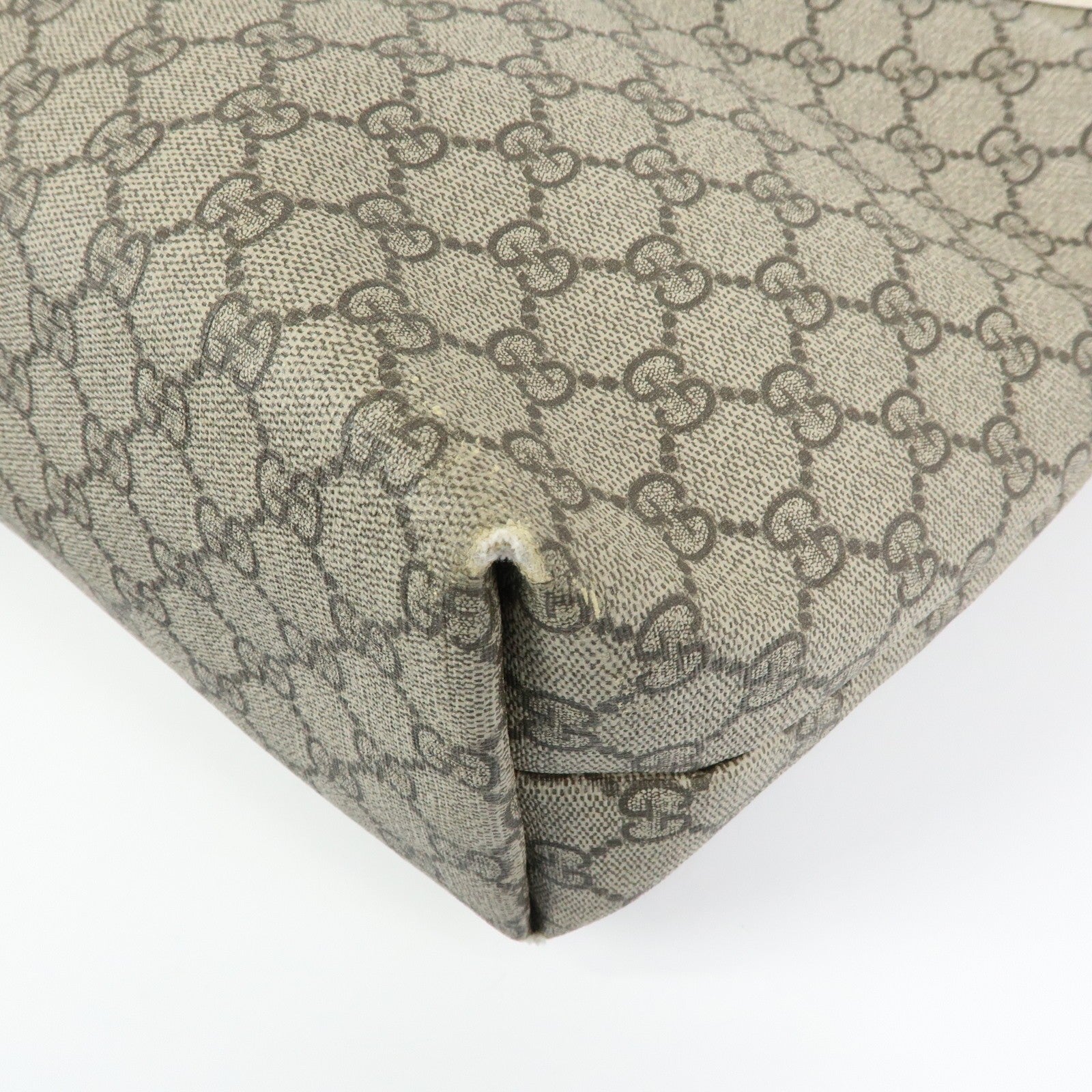 Gucci Tote Bag - Beige White, GG Supreme Leather