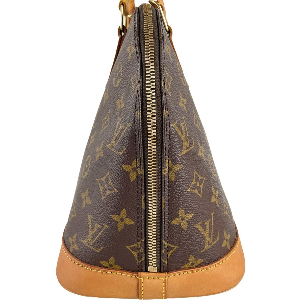Louis Vuitton Monogram Alma Handbag - Brown, Coated Canvas