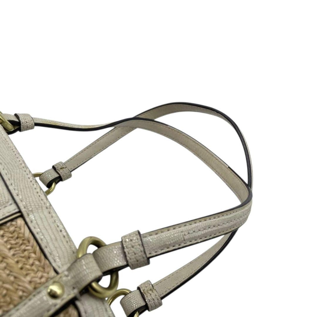 Coach Tote Bag - Beige, Straw