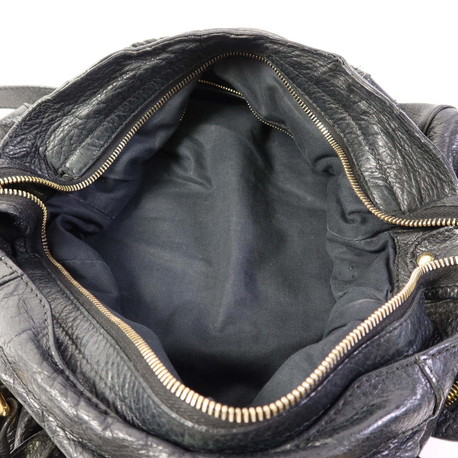 Balenciaga GHW Giant Velo 2 Way Shoulder Bag - Black, Calfskin Leather