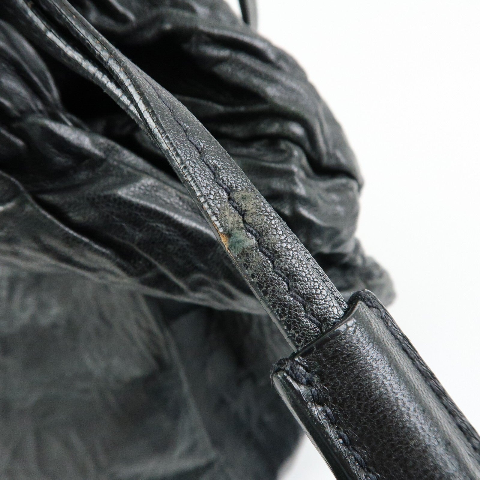 Prada Drawstring Shoulder Bag - Black, Leather