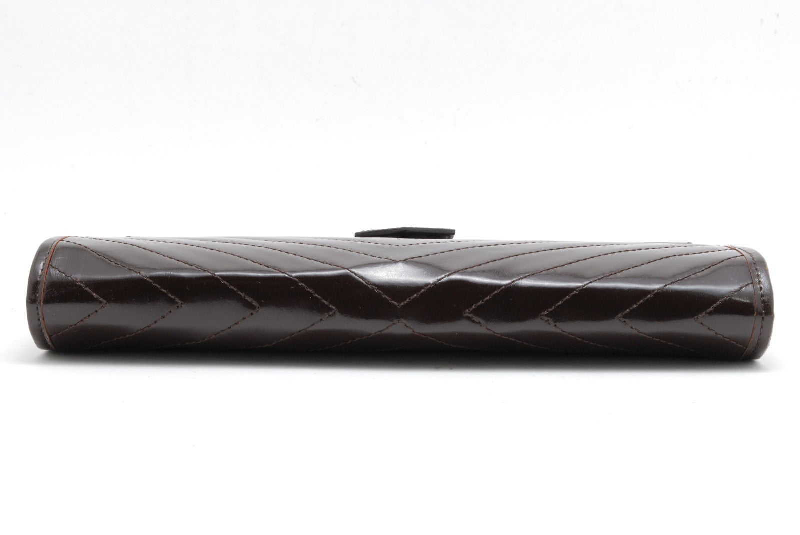Saint Laurent Yves Saint Laurent Clutch Bag - Dark Brown, Leather