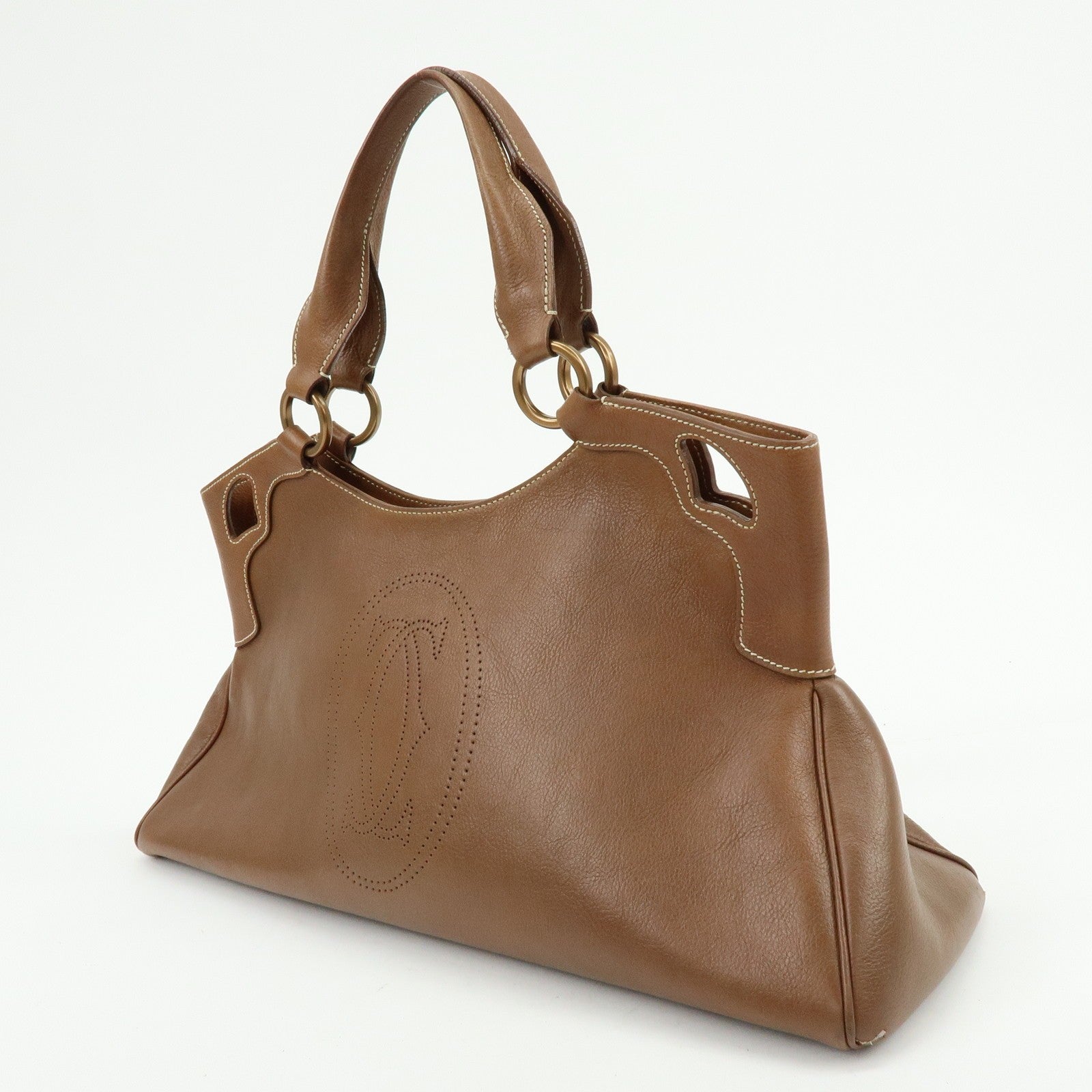 Cartier Marcello de Cartier Hand Bag - Brown, Leather