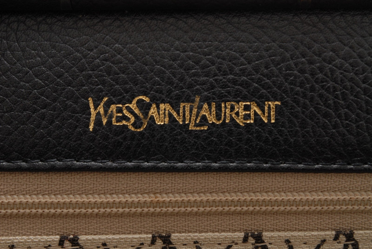 Saint Laurent Yves Saint Laurent Clutch Bag - Black, Leather