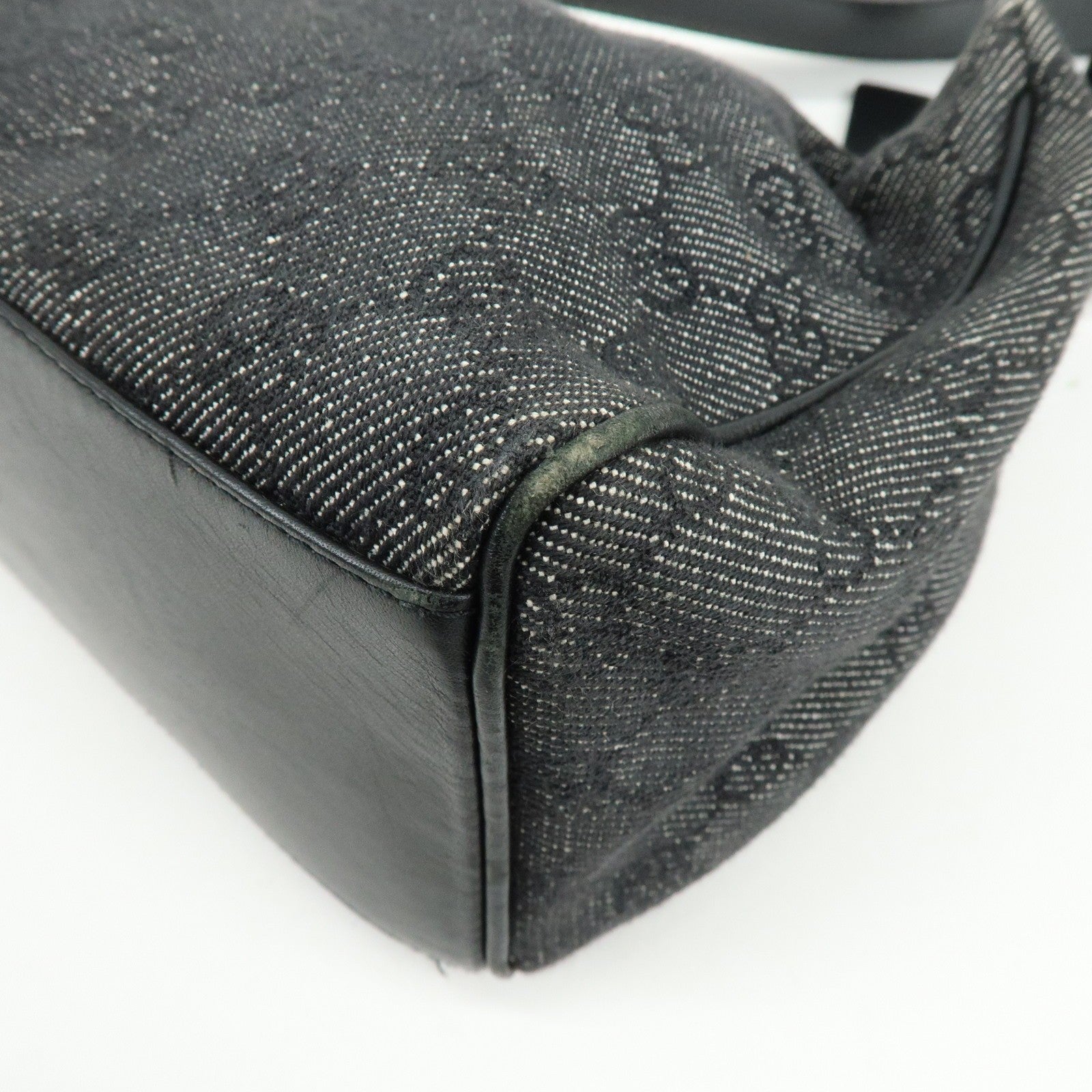 Gucci Shoulder Bag - Black, GG Canvas, Leather