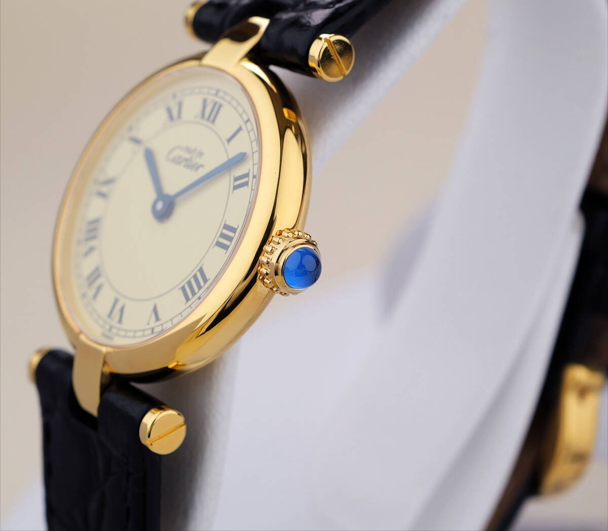 Cartier Vendome Wristwatch - Ivory, Leather