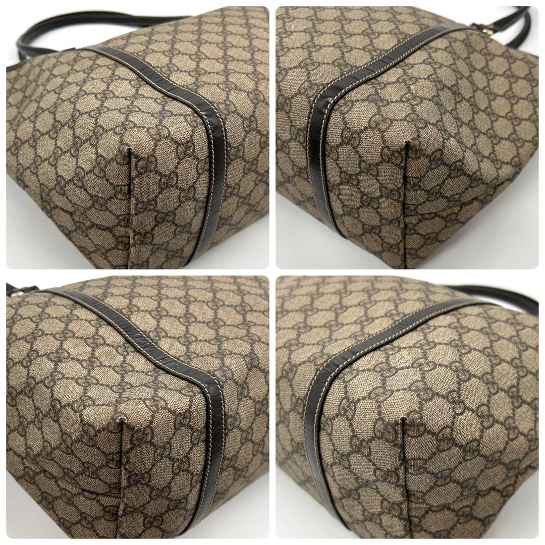 Gucci GG Supreme Tote Bag - Beige, PVC Enamel