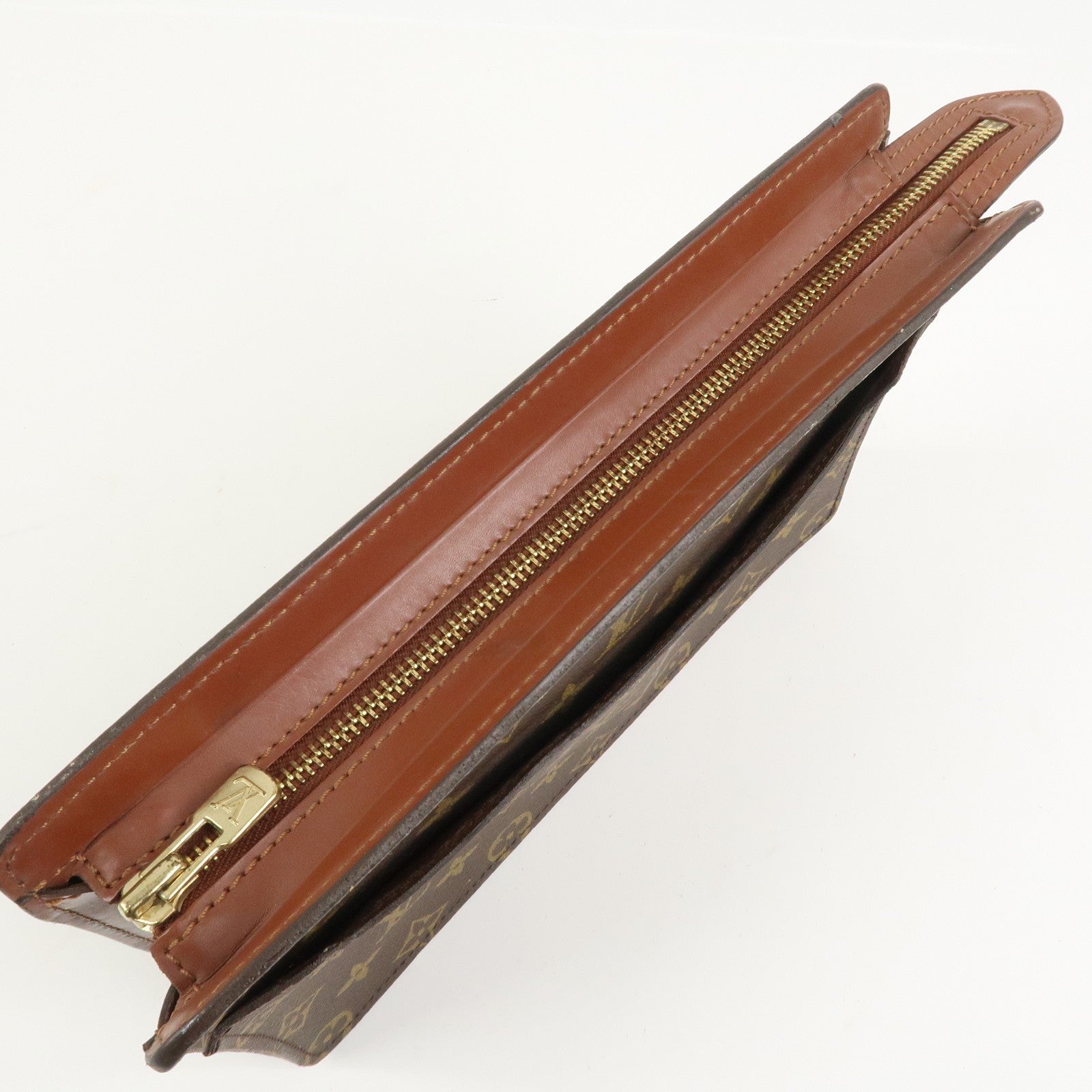Louis Vuitton Monogram Pochette Homme Clutch Bag - Brown, Monogram Canvas, Leather