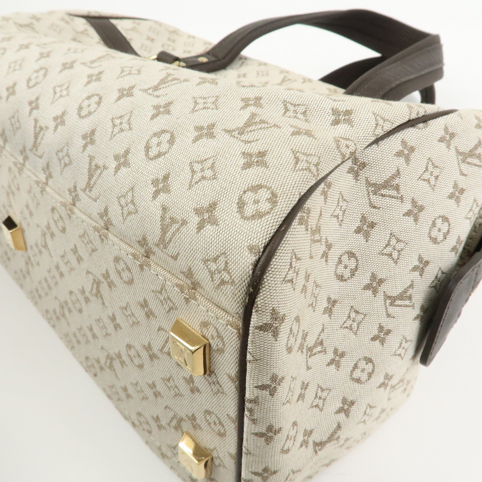Louis Vuitton Boston Bag - Khaki, Monogram Mini Canvas