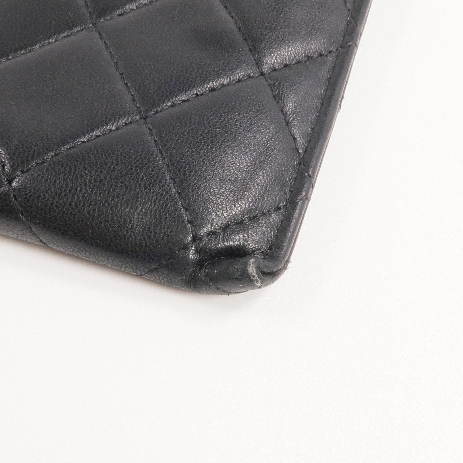 Chanel CC SHW Long Wallet - Black, Lambskin Leather
